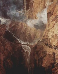 Картина автора Тёрнер Джозеф Мэллорд Уильям под названием The Devil's Bridge, St Gothard