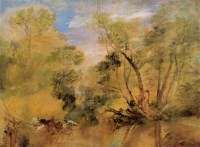 Картина автора Тёрнер Джозеф Мэллорд Уильям под названием Willows beside a Stream