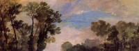 Картина автора Тёрнер Джозеф Мэллорд Уильям под названием Tree Tops and Sky, Guildford Castle, Evening
