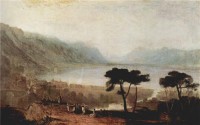 Картина автора Тёрнер Джозеф Мэллорд Уильям под названием Lake of Geneva, from Montreux, Chillion