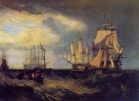 Картина автора Тёрнер Джозеф Мэллорд Уильям под названием Spithead. Boat's Crew recovering an Anchor