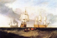 Картина автора Тёрнер Джозеф Мэллорд Уильям под названием The Victory returning from Trafalgar
