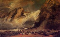 Картина автора Тёрнер Джозеф Мэллорд Уильям под названием Fall of the Rhine at Schaffhausen