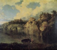 Картина автора Тёрнер Джозеф Мэллорд Уильям под названием Two Views of Plompton Rocks