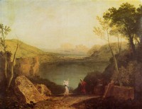 Картина автора Тёрнер Джозеф Мэллорд Уильям под названием Aeneas and the Sibyl, Lake Avernus