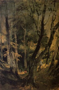 Картина автора Репродукции под названием A Beech Wood with Gipsies Seated in the Middle Distance