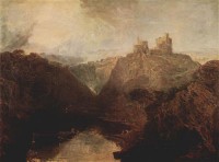 Картина автора Тёрнер Джозеф Мэллорд Уильям под названием Kilgarran Castle on the Twyvey, Hazy Sunrise, previous to a Sultry Day