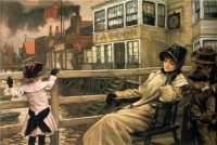 Картина автора Тиссо Жак Жозеф под названием Waiting for the Ferry I