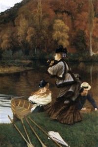 Картина автора Тиссо Жак Жозеф под названием Autumn on the Thames - Nuneham Courtney