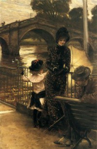 Картина автора Тиссо Жак Жозеф под названием By the Thames at Richmond