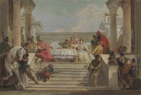 Картина автора Тьеполо Джованни Баттиста под названием The Banquet of Cleopatra