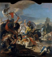 Картина автора Тьеполо Джованни Баттиста под названием Битва у Верцеллы