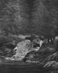 Картина автора Фридрих Каспар Давид под названием Tannenwald mit Wasserfall