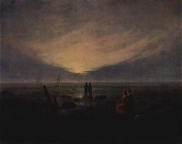 Картина автора Фридрих Каспар Давид под названием Mondaufgang am Meer
