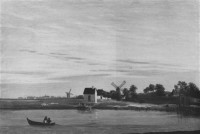 Картина автора Фридрих Каспар Давид под названием Landschaft mit Windmuhlen