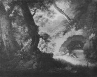 Картина автора Фридрих Каспар Давид под названием Wolfe im Wald vor einer Hohle