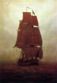 Картина автора Фридрих Каспар Давид под названием Segelschiff