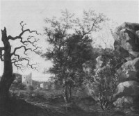 Картина автора Фридрих Каспар Давид под названием Landschaft mit Felsen, Baumen und Ruinen