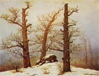 Картина автора Фридрих Каспар Давид под названием Hunengrab im Schnee