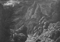 Картина автора Фридрих Каспар Давид под названием Ideale Gebirgslandschaft mit Wasserfall
