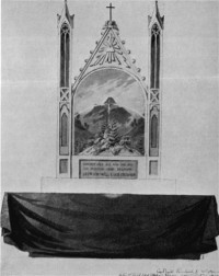 Картина автора Фридрих Каспар Давид под названием Kreuz vor Regenbogen im Gebirge