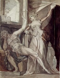 Картина автора Фюсли Иоганн Генрих под названием Kriemhild and Gunther