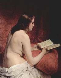 Картина автора Хайес Франческо под названием Nudo con libro