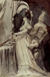 Картина автора Фюсли Иоганн Генрих под названием Dame am Frisiertisch