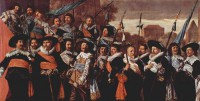Картина автора Хальс Франс под названием Gruppenporträt der Schützengilde St. Georg von Haarlem  				 - Офицеры стрелковой роты Святого Георгия