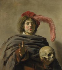 Картина автора Хальс Франс под названием Young Man holding a Skull
