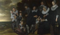 Картина автора Хальс Франс под названием A Family Group in a Landscape