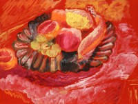 Картина автора Хейертен Сигрид под названием Stilleben med frukt