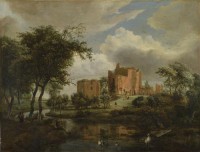 Картина автора Хоббема Мейндерт под названием The Ruins of Brederode Castle