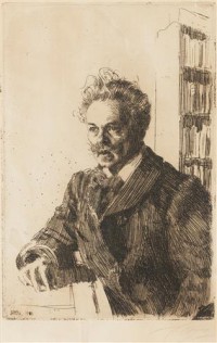 Картина автора Цорн Андерс под названием August Strindberg