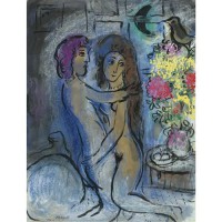 Картина автора Шагал Марк под названием Le Couple Bleu