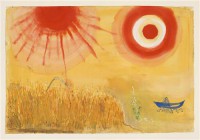 Картина автора Шагал Марк под названием A Wheatfield on a Summer's Afternoon, decor for Aleko