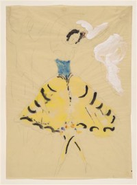 Картина автора Шагал Марк под названием Zemphira, costume design for Aleko
