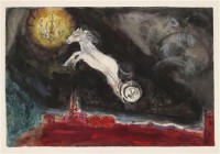Картина автора Шагал Марк под названием A Fantasy of St. Petersburg, decor for Aleko