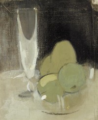 Картина автора Шерфбек Хелена под названием Gröna äpplen och champagneglas