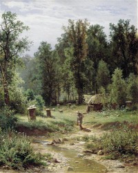 Картина автора Шишкин Иван под названием Пасека в лесу
