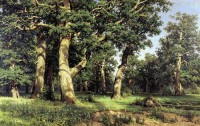 Картина автора Шишкин Иван под названием oaks  				 - Дубы