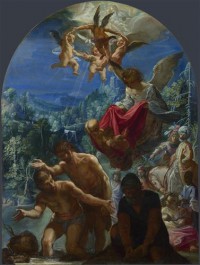 Картина автора Эльсхеймер Адам под названием The Baptism of Christ