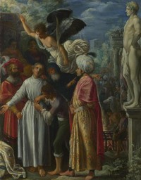 Картина автора Эльсхеймер Адам под названием Saint Lawrence prepared for Martyrdom