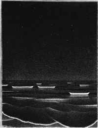 Картина автора Эшер Мауриц Корнелис под названием fluorescent sea  				 - Флюоресцирующее море