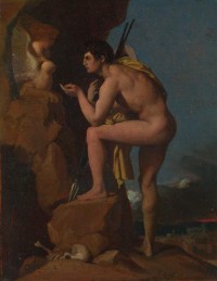 Картина автора Энгр Жан Огюст Доминик под названием Oedipus and the Sphinx