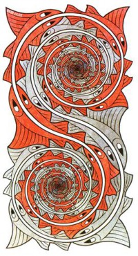 Картина автора Эшер Мауриц Корнелис под названием whirlpools  				 - Водовороты