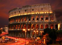 Картина автора Постеры под названием Rome. night city  				 - Рим. Коллизей. ночной город