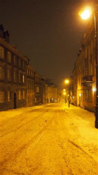 Картина автора Постеры под названием Old Varshava.Street at night  				 - Старая Варшава.Ночная улочка