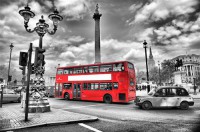 Картина автора Постеры под названием London red bus  				 - красный автобус