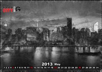 Картина автора Постеры под названием Calendar for the City of New York in 2013